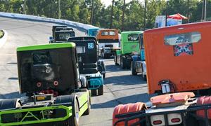 The American Big Rigs under the lights at AMS!
