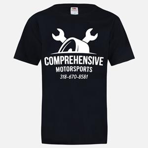 COMP MOTORSPORTS BLACK SHORT SLEEVE T-SHIRT