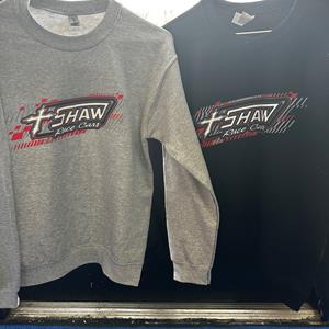 2023 Light Gray Shaw Race Cars Large Logo Sweatshirt