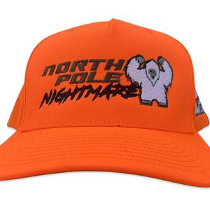 North Pole Nightmare Snapback Hat - Blaze Orange