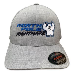 North Pole Nightmare FlexFit Light Heather Hat
