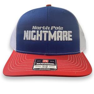 North Pole Nightmare SnapBack Hat - Red/White/Blue