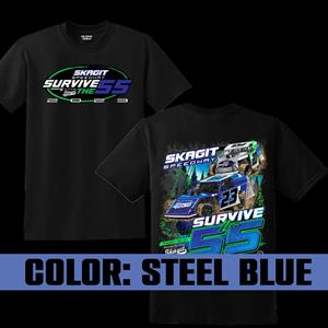 2023 Steel Blue Survive 55 - Youth Hoodie Medium