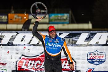 Davenport Sweeps Lucas Oil Late Model Dirt Series Action at Atomi