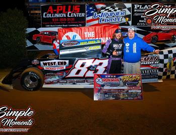 Jensen Ford in Victory Lane at Duck River Raceway park on November 4, 2022.