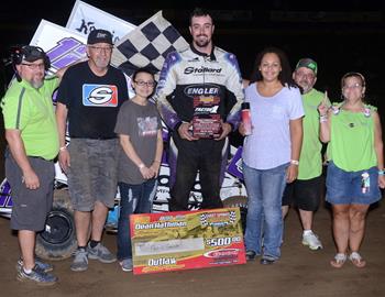 Outlaw feature winner: Frank Galusha #12