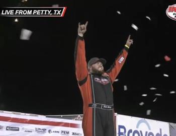 Tom Berry Jr. picked up his first-career USMTS feature win on Saturday, March 4 at Rocket Raceway Park (Petty, Texas).