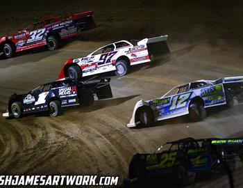 Volusia Speedway Park (De Leon Springs, FL) – World of Outlaws Case Late Model Series – Federated DIRTcar Nationals – February 12th-17th, 2024. (Josh James Artwork)