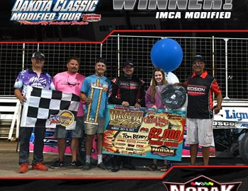 Tom won the second round of the 2022 Dakota Classic Mod Tour at Jamestown Speedway on July 10.