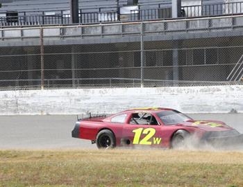 #12w Ryan Walters spins in his late model