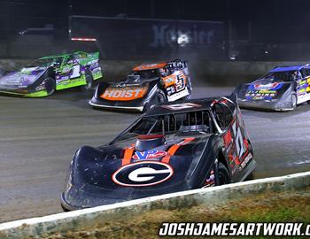 Volusia Speedway Park (De Leon Springs, FL) – World of Outlaws Case Late Model Series – Federated DIRTcar Nationals – February 12th-17th, 2024. (Josh James Artwork)