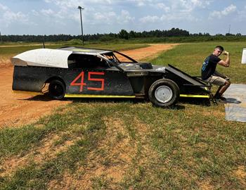 Chase Holland and team at Deep South Speedway (Loxley, Alabama) on July 1.