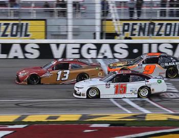 Chad Finchum in action at Las Vegas Motor Speedway.