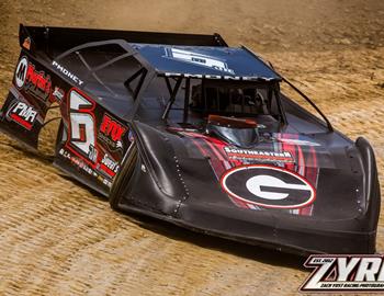 Parker in action at The Dirt Track at Charlotte in May 2022.