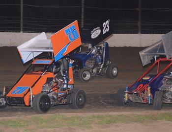 Jarmey Martin #76, Mark Botts #23B and Roger Newcomber #80R