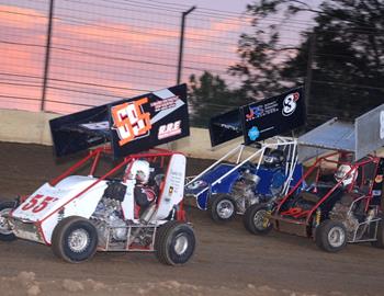 Eric Perkins #55P, Roger Newcomer #80R and Justin Dick #3D