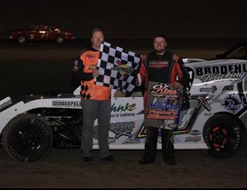 Tom Berry Jr. wins night one of King of the High Banks at Marshalltown Speedway (Marshalltown, IA) on April 11th, 2024.