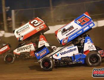 Jacksonville Speedway (Jacksonville, IL) – World of Outlaws NOS Energy Drink Sprint Car Series – May 1st, 2024. (Brendon Bauman photo)