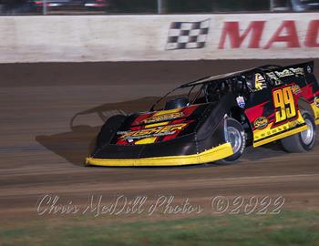 Clay in action at Magnolia Motor Speedway. *(Clay Fisher image)*
