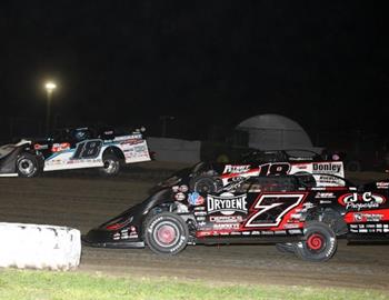 Davenport Speedway (Davenport, IA) - World of Outlaws Morton Buildings Late Model Series - May 29th-30th, 2020. (Mike Ruefer photo)
