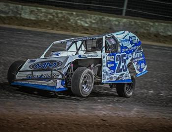 Cody on his way to Victory Lane at The Dirt Track at Las Vegas Motor Speedway on Thursday, November 10, 2022.