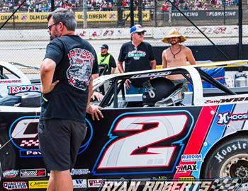 Nick at Eldora Speedway during the 28th annual Dirt Late Model Dream. (Ryan Roberts image)
