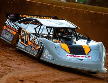 Jimmy Owens in action at Golden Isles Speedway in January 2023.