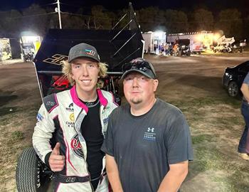 Cole and owner of the No. 3z 360 ci Sprint Car, Zach Davis