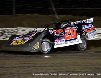 I-80 Speedway (Greenwood, NE) – Lucas Oil Late Model Dirt Series – I-80 Nationals – July 20th-22nd, 2021. (Todd Boyd photo)
