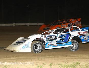 Adams County Speedway (Quincy, IL) – Lucas Oil Midwest Late Model Racing Association (MLRA) – Cinco de Mayo 40 – May 5, 2024. (Mike Ruefer photo)