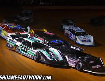 411 Motor Speedway (Seymour, TN) – Castrol FloRacing Night in America – October 11th, 2022. (Josh James Artwork)