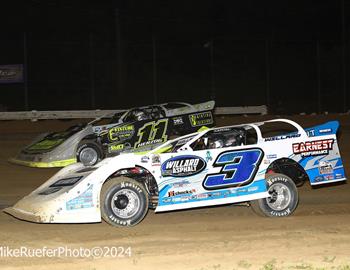 Adams County Speedway (Quincy, IL) – Lucas Oil Midwest Late Model Racing Association (MLRA) – Cinco de Mayo 40 – May 5, 2024. (Mike Ruefer photo)