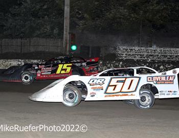 Sycamore Speedway (Maple Park, IL) – Lucas Oil Midwest LateModel Racing Association – Harvest Hustle – September 30th-October 1st, 2022. (Mike Ruefer photo)