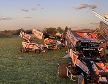 The RS12 Motorsports team at Wayne County Speedway (Wayne City, IL) on October 7, 2023.