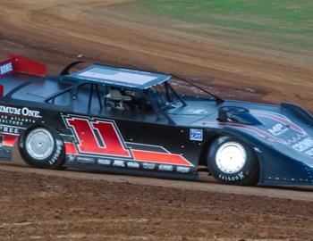 Will in action in the Lee Ellison-owned No. 11 at I-75 Raceway on April 23.
