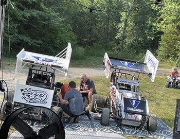 The RS12 Motorsports team prepares for battle at Southern Illinois Raceway on June 10, 2023.