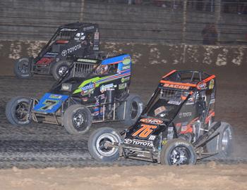 Brady Bacon #76M, Tyler Courtney #7BC and Christopher Bell #21