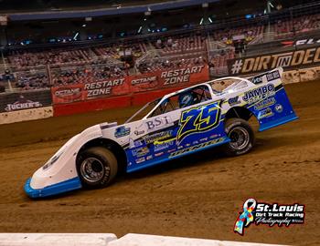 Patrik in action at the Castrol Gateway Dirt Nationals at The Dome at Americas Center (St. Louis, Mo.) on Dec. 14-16.