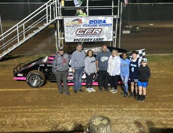 Keith Coan kept his win streak going in his Shaw Race Cars Mod at North Alabama Speedway on Saturday, May 11.
