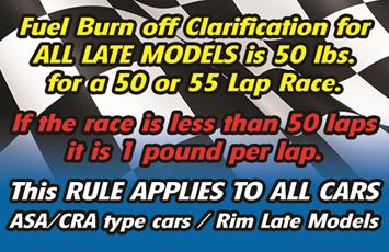 Fuel Burn Off Clarification for ALL