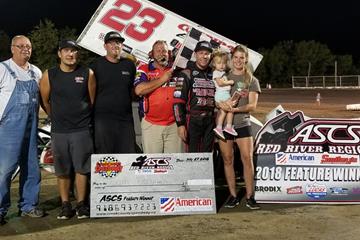 Bergman Triumphs With ASCS Red River At Creek County Speedwa