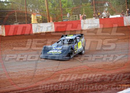 Ty Giles blows motor at Dixie Speedway with Crate Racin' USA