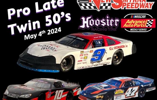 Pro Late Model Twin 50's Scheduled