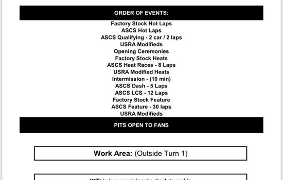 Schedule of events for 3rd Annual D