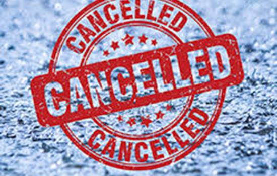Races Canceled For This Weekend