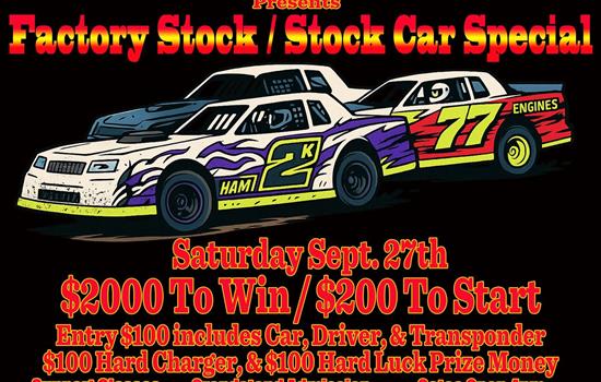 $2000 To Win Factory Stock Special