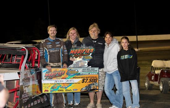 Bricen James wins the Modified Nati