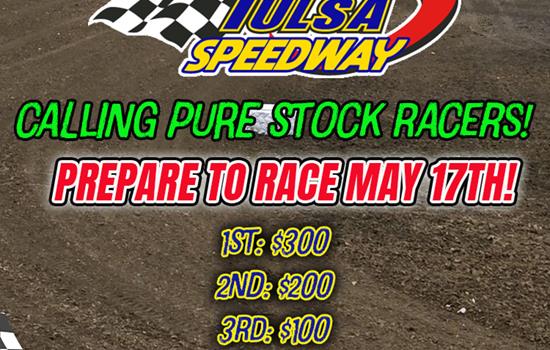 Calling Pure Stock Racers for May 1
