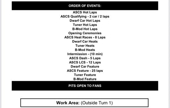 Schedule of events for 3rd Annual D