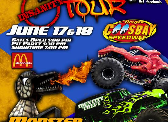 McDonald's Malicious Monster Trucks Coos Bay Speedway June 17 & 18